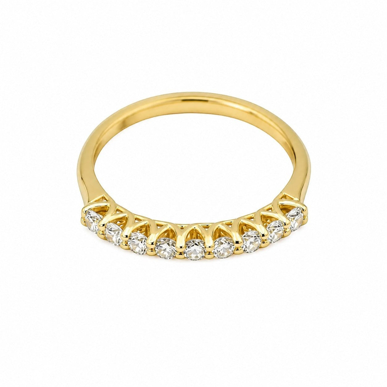 9ct Yellow Gold Eternity Lab Grown Diamond Ring - Cassim & Co South Africa