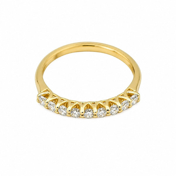 9ct Yellow Gold Eternity Lab Grown Diamond Ring - Cassim & Co South Africa