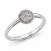 9ct White Gold Round Cluster Diamond Engagement Ring 1102302 - Cassim & Co South Africa