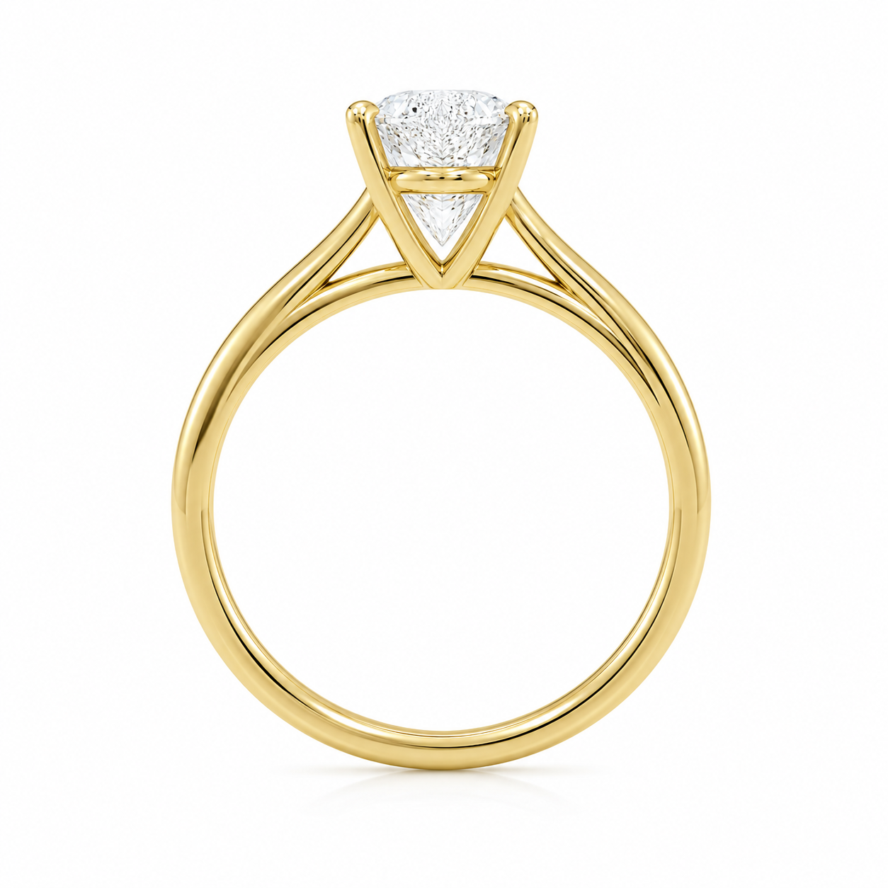 9ct Yellow Gold 1ct Pear Lab Grown Diamond Ring - Cassim & Co South Africa