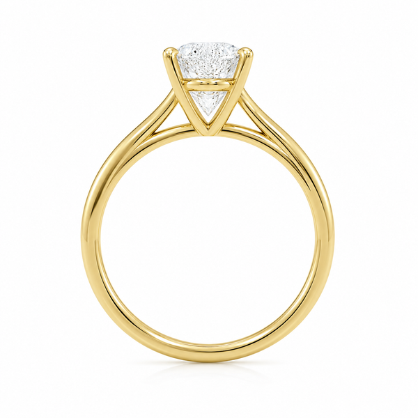 9ct Yellow Gold 1ct Pear Lab Grown Diamond Ring