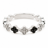 9ct White Gold Black Diamond Band 1102262