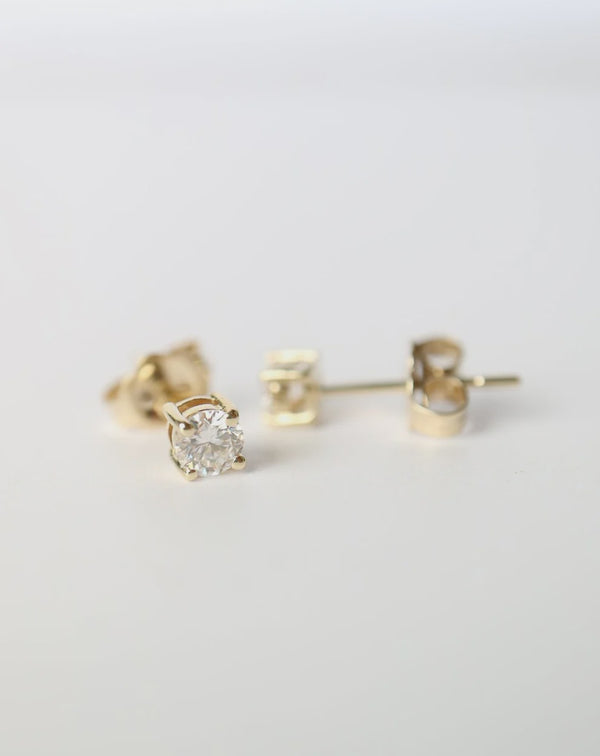 9ct Yellow Gold Lab Grown 0.41ct Diamond Earrings - 2100442