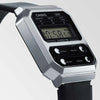 Casio A100WEL-1A Vintage Digital Quartz Illuminator Black Dial Steel Case Leather Strap Watch (A100WEL-1ADF)