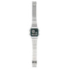 Casio A130WE Vintage Digital Alarm Chronograph Green Dial Stainless Steel Watch (A130WE-3ADF)