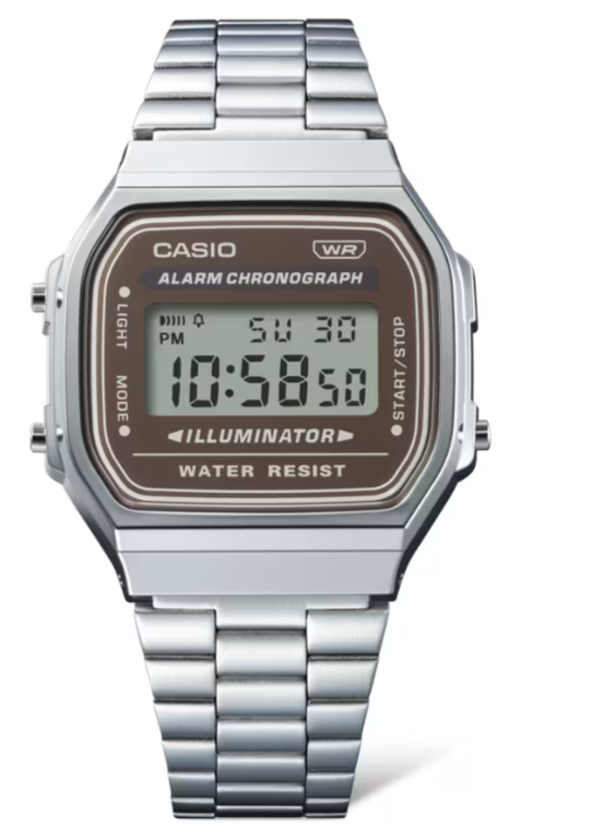 Casio A168WA?5AYDF – Vintage Retro Digital Stainless?Steel Watch (Unisex)