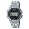 Casio Vintage A171WE-1A Digital Chronograph Alarm Stainless Steel Watch (A171WE-1A)