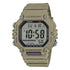 Casio AE-1600H-5AVDF Illuminator digital quartz watch with rectangular khaki resin case and integrated resin strap