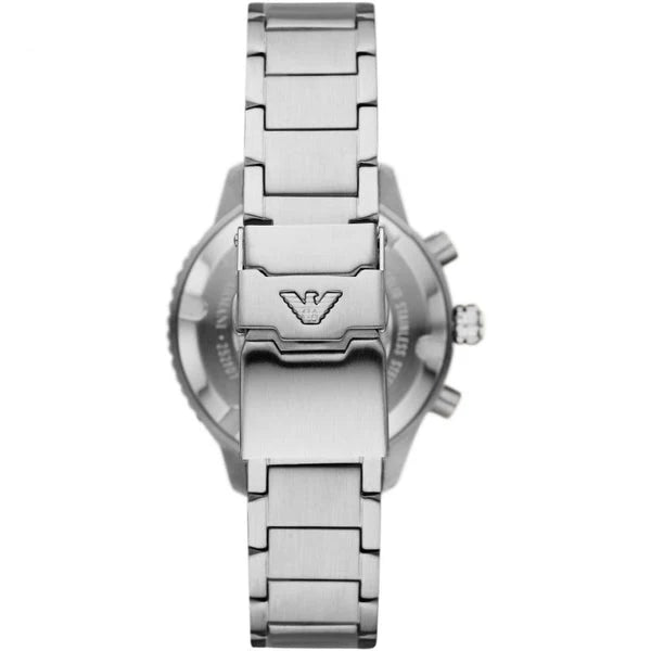 Emporio Armani Chronograph Quartz Green Dial Stainless Steel Watch (AR11500)