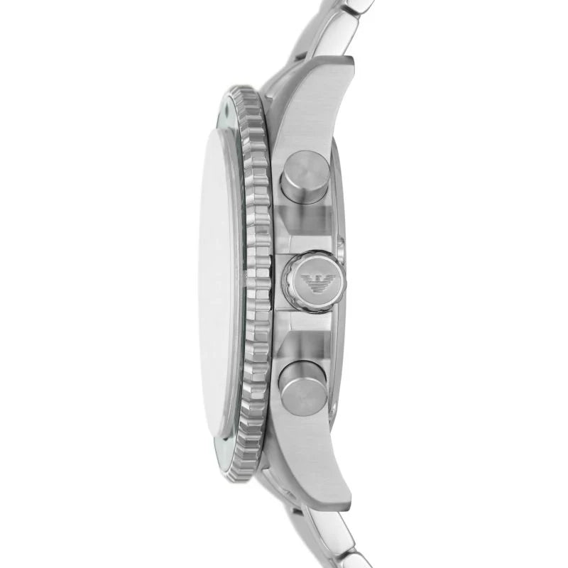 Emporio Armani Chronograph Quartz Green Dial Stainless Steel Watch (AR11500)