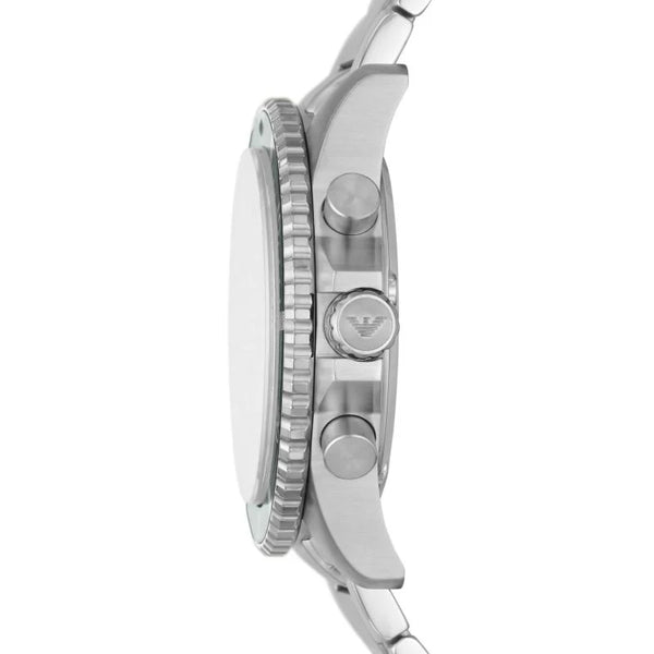 Emporio Armani Chronograph Quartz Green Dial Stainless Steel Watch (AR11500)