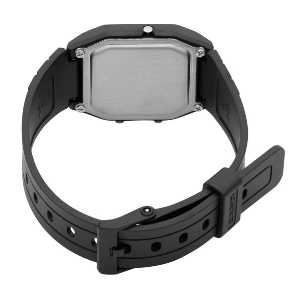 Casio Standard AW-48HE Quartz Ana-Digi Dual Time Black Resin Watch (AW-48HE-1AVDF)