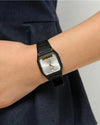 Casio AW-48HE-7AVDF Anadigi Dual Time Quartz White Dial Black Resin Watch