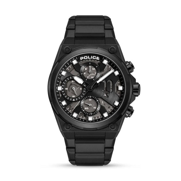 Police Airflow Quartz Chronograph Black PVD Stainless Steel Watch (PEWGK2239106)