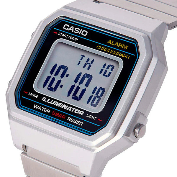 Casio B650WD-1A Vintage Digital Quartz Chronograph Stainless Steel Watch (B650WD-1A)