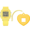 Casio Baby-G BGD-10KH-9 Digital Quartz Yellow Shock Resistant Watch with Heart Holder (BGD-10KH-9DR)