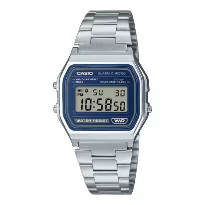 Casio Retro Blue Dial - A158WEA-2DF