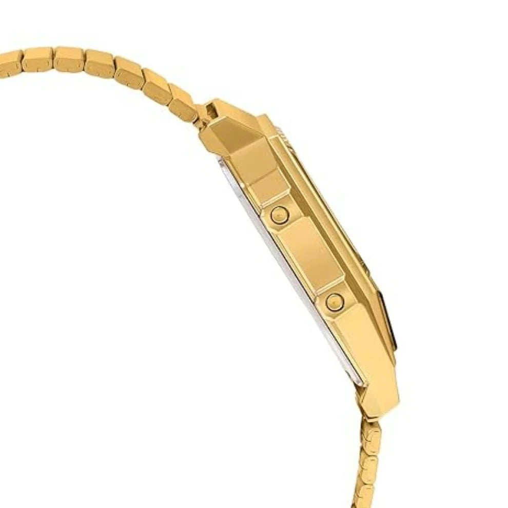 Casio AQ-800EG-9A Vintage Dual Display Quartz Square Gold-Tone Stainless Steel Watch (AQ-800EG-9ADF)