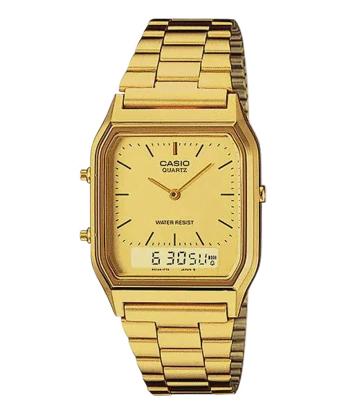 Casio Retro Anadigi Gold AQ-230GA-9DMG