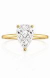 9ct Yellow Gold 1.5ct Pear Shape Lab Grown Diamond Solitaire Engagement Ring (LR27)