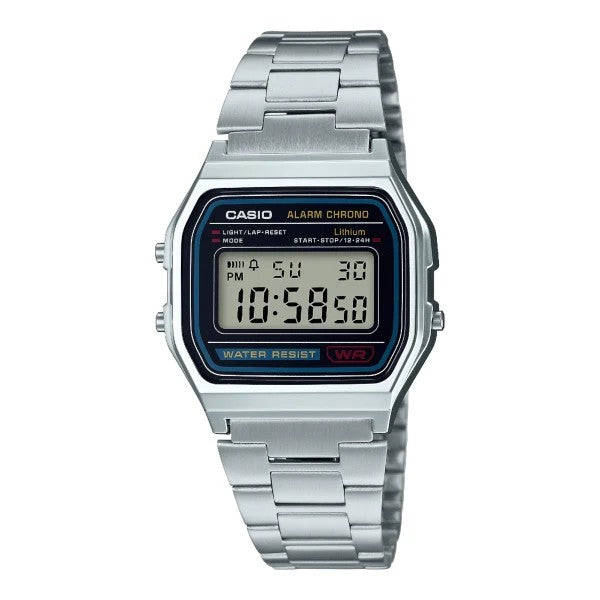 Casio Retro Vintage Chrono Silver A158WA-1DF