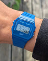 Casio F-91WB Digital Quartz Blue Resin Watch (F-91WB-2A1DF)