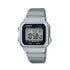 Casio B650WD-1ADF retro digital watch with silver stainless steel case and bracelet showing rectangular LCD display