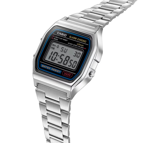 Casio Retro Vintage Chrono Silver A158WA-1DF