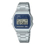 Casio A158WEA-2DF Vintage Digital Blue Dial Stainless Steel Quartz Watch