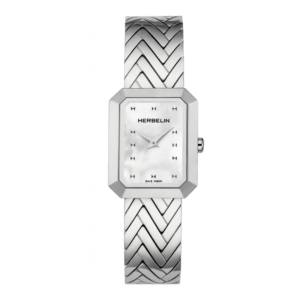 Michel Herbelin Octogône 17446/B19 — 20×26mm Mother-of-Pearl Bracelet