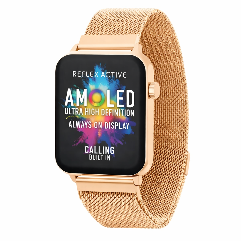 Reflex Active Rose Gold Mesh Series 30 Smartwatch RA30-4086