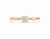 9ct Yellow Gold 0.50ct Round Lab Grown Diamond Solitaire Engagement Ring (LR5)