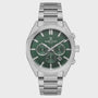 Daniel Klein DK1.14064-3 men's quartz chronograph with green dial and steel bracelet