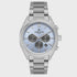 Daniel Klein Exclusive quartz chronograph with blue dial, applied indices and steel bracelet