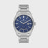 Daniel Klein DK1.14087-2 men's quartz watch with blue wave dial and steel bracelet