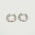 9ct white gold hoop earrings with 1.62ct lab grown diamonds in pavé setting by Cassim & Co