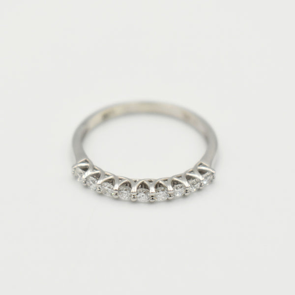 9ct White Gold Eternity Lab-Grown Band