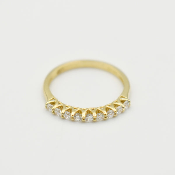 9ct Yellow Gold Eternity Lab-Grown Band