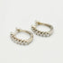 9ct White Gold 0.371ct Lab Grown Diamond Hoop Earrings (2100432) - Cassim & Co South Africa