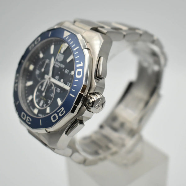 Pre-owned Tag Heuer Aquaracer Gents Chrono Stainless Steel