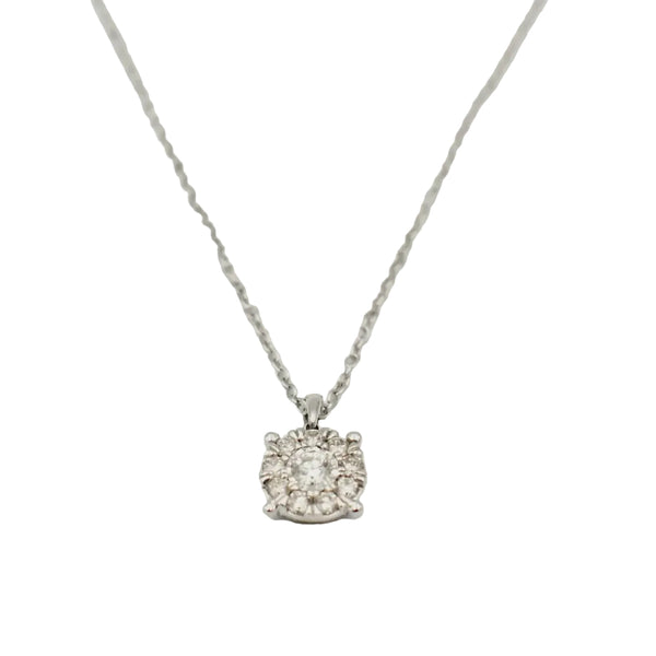 9ct White Gold 0.50ctDiamond Pendant -DP16