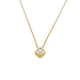 9ct yellow gold diamond necklace with clover pendant featuring 0.20ct brilliant-cut diamonds in white gold setting by Cassim & Co Johannesburg