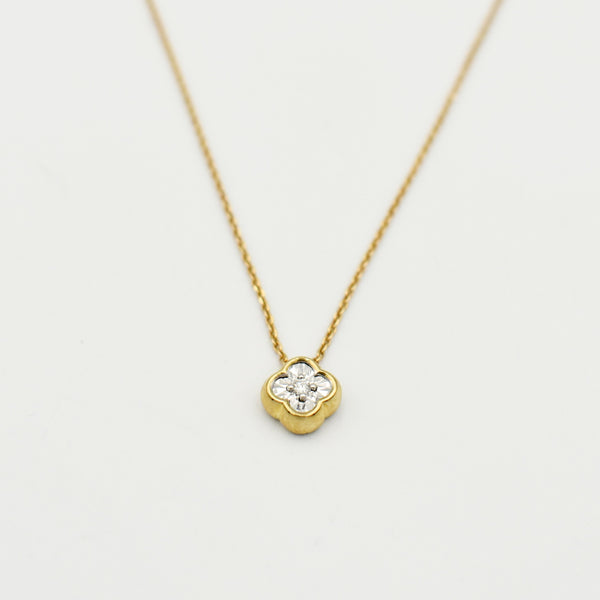 9ct Yellow Gold 0,20ct Diamond Necklace