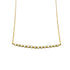 18ct yellow gold diamond bar necklace with 1.05ct brilliant-cut diamonds on fine link chain