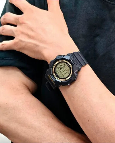 Casio G-Shock GD-010GB-1A9DR Digital Quartz Black & Gold Resin Watch (GD-010GB-1A9DR)