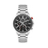 Daniel Klein Exclusive DK113992-1 quartz chronograph watch with black dial, stainless steel case and bracelet, red crown accent, three subdials and date display