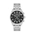 Daniel Klein Exclusive DK113740-2 multifunction quartz chronograph watch with black dial and stainless steel bracelet