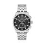 Daniel Klein Exclusive DK113740-2 multifunction quartz chronograph watch with black dial and stainless steel bracelet