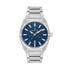 Daniel Klein DK113749-2 blue dial stainless steel quartz watch with date display and integrated bracelet