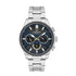 Daniel Klein Exclusive DK113793-2 men's multifunction watch with blue dial and stainless steel bracelet